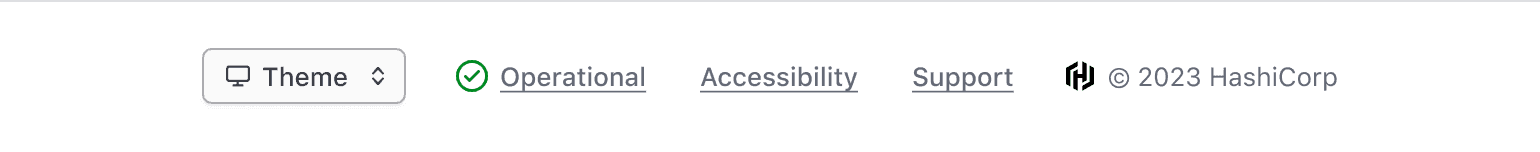 Example of what additional content can go in the App Footer